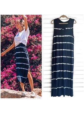 Joh Tie Dye Stripe Midi Dress